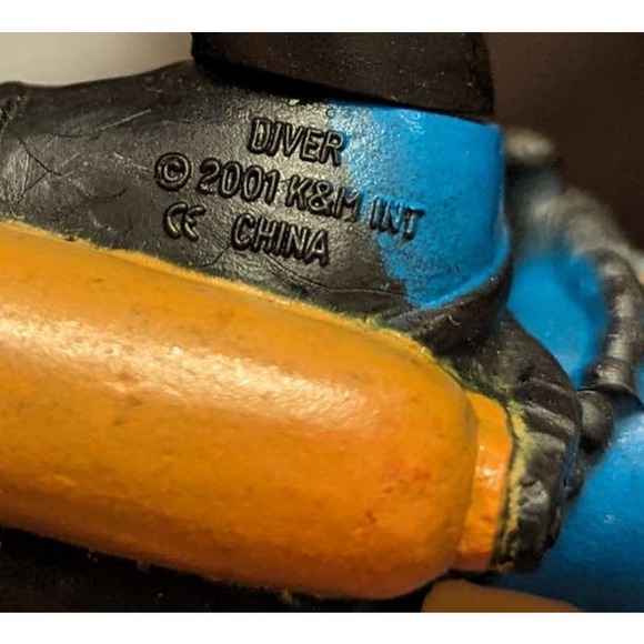 Scuba Diver Action Figure Toy Blue/Black Wetsuit Item Adventure Toys - Picture 6 of 6